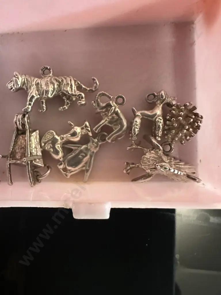 Selection Of Vintage Silver Plated Charms Image 1++