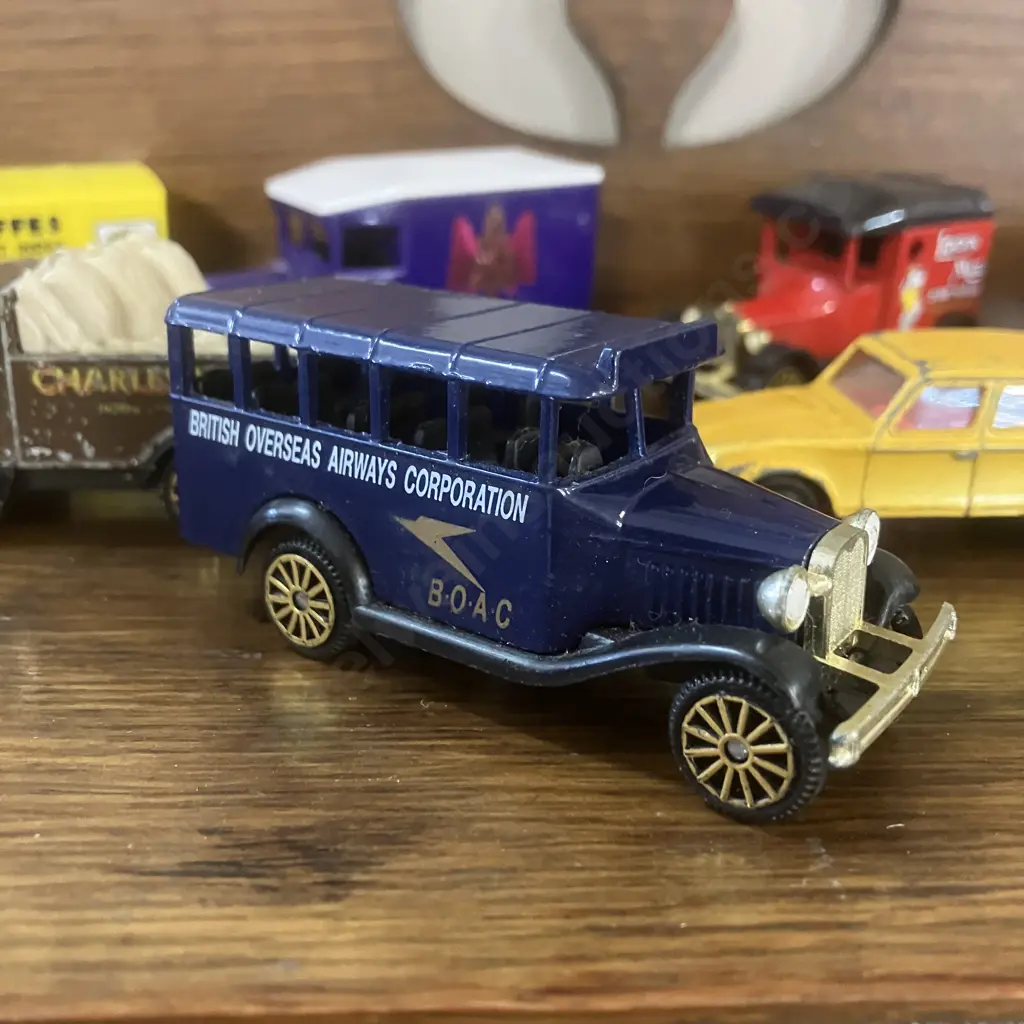 Seven Vintage Corgi Toys Includes BOAC Bedford Bus Ltd Edition Promotional Model Image 1++