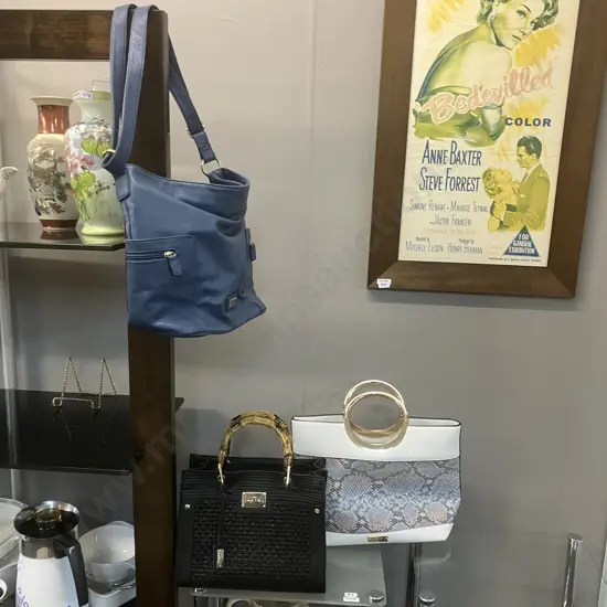 3 x Ladies Handbags Including Laura Jones & Marikai