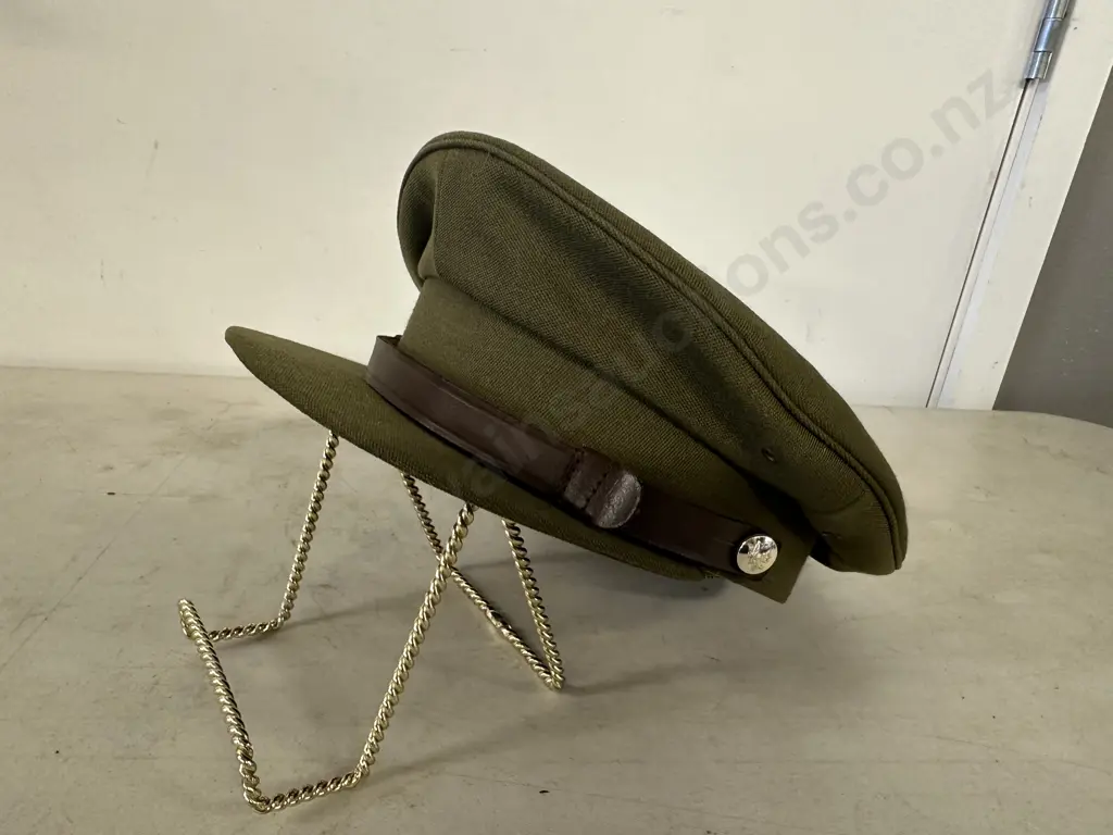 Vintage Green Military Cap Image 1++