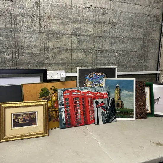 Large Selection Of Vintage Art Work