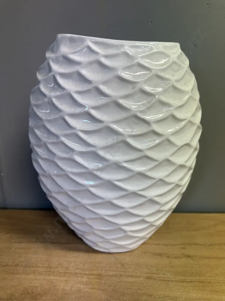 Modernist White Vase H35cm. Image 1++