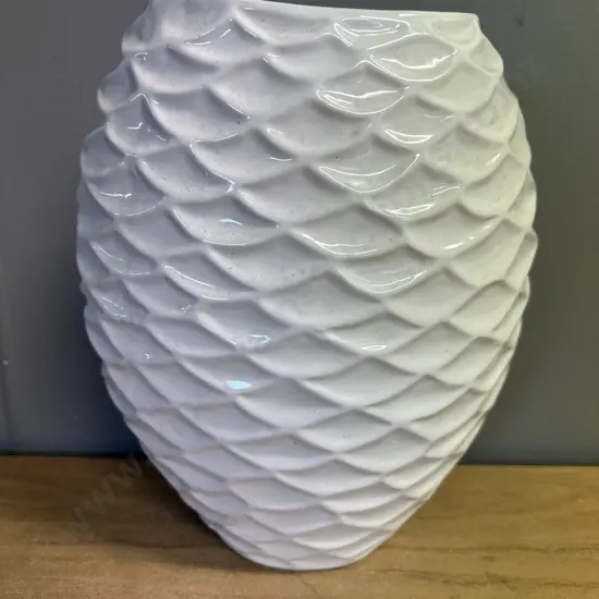 Modernist White Vase H35cm.