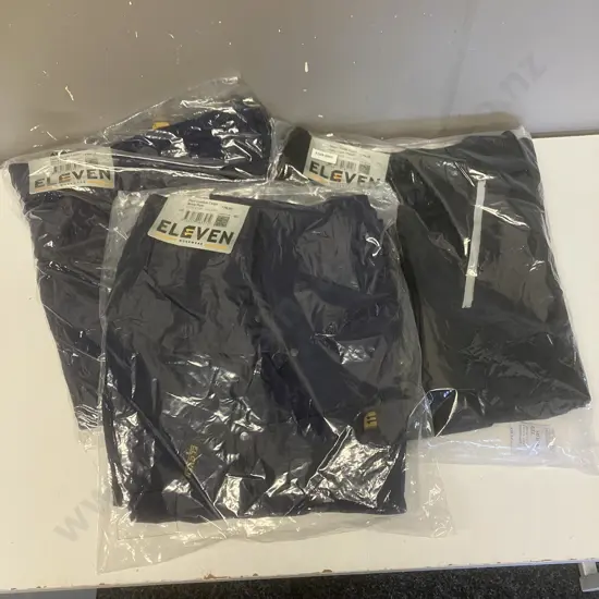 ELEVEN Workwear 2 x Pant Combat Cargo Stove Pipe Size 77R/30 Navy, 1 x Super East Light Weight Size 77R/30 Black