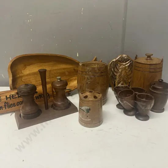 Selection of Woodenware Items