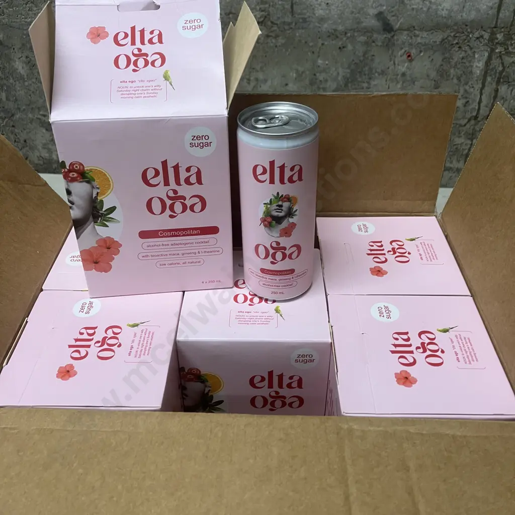 Elta Ego Zero Sugar Cosmopolitan - 24 x 250ml Cans Image 1++
