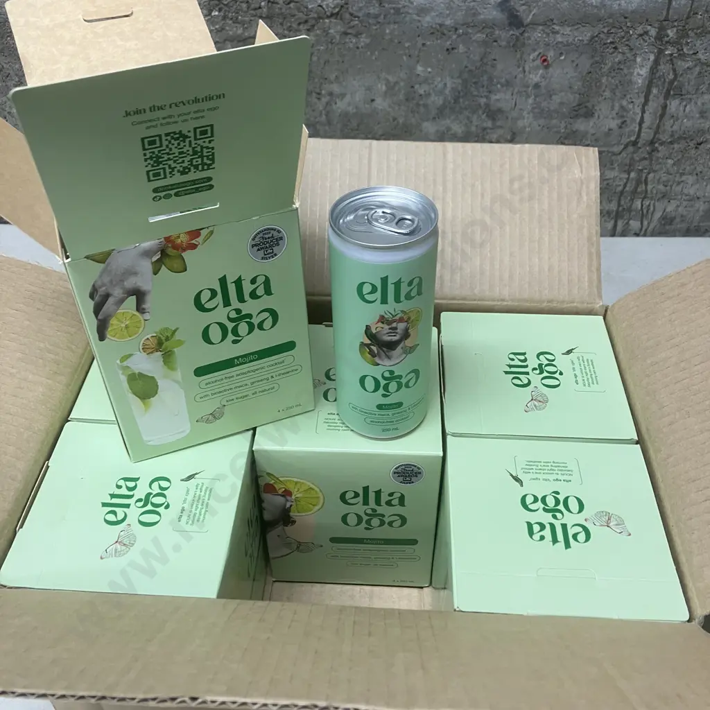 Elta Ego Zero Sugar Mojito - 24 x 250ml Cans Image 1++