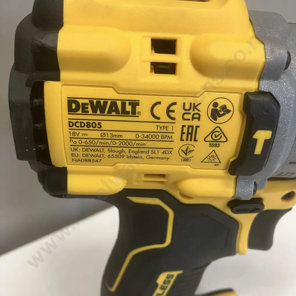 Dewalt DCD805 18V XR Brushless Hammer Drill Driver With 5AH PowerStack Battery DCBP518 (No Charger) Image 1++