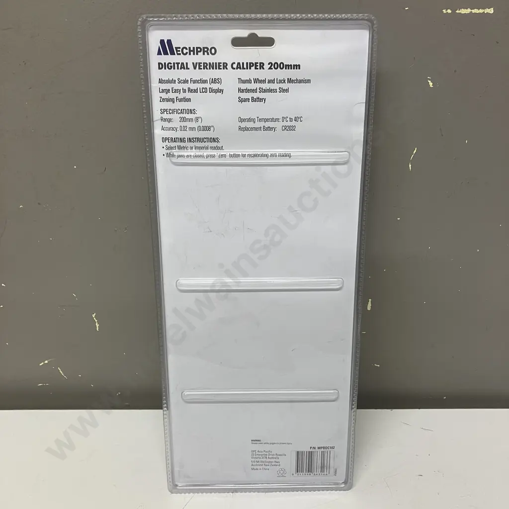 MechPro Digital Vernier Caliper 200mm, Metric / SAE, 0-200mm (8") Range Image 1++