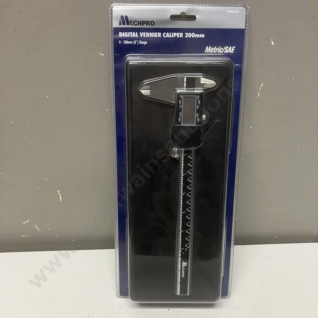 MechPro Digital Vernier Caliper 200mm, Metric / SAE, 0-200mm (8") Range Image 1++