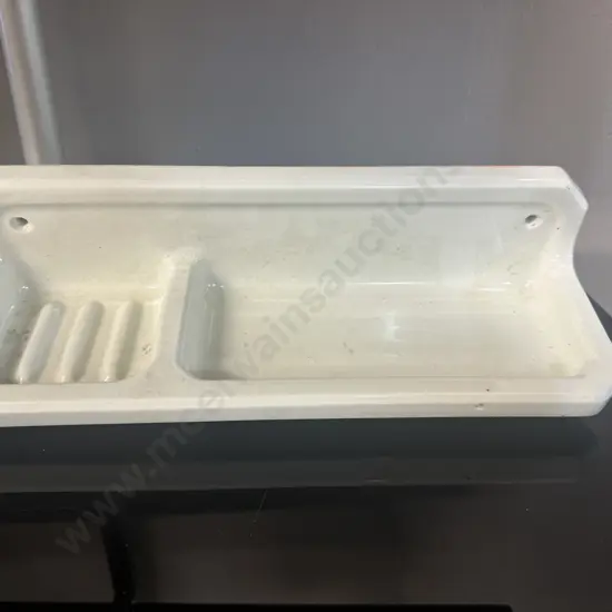 Vintage Wall Mounted Soap Dish Shelf Made In England #132, 4/39