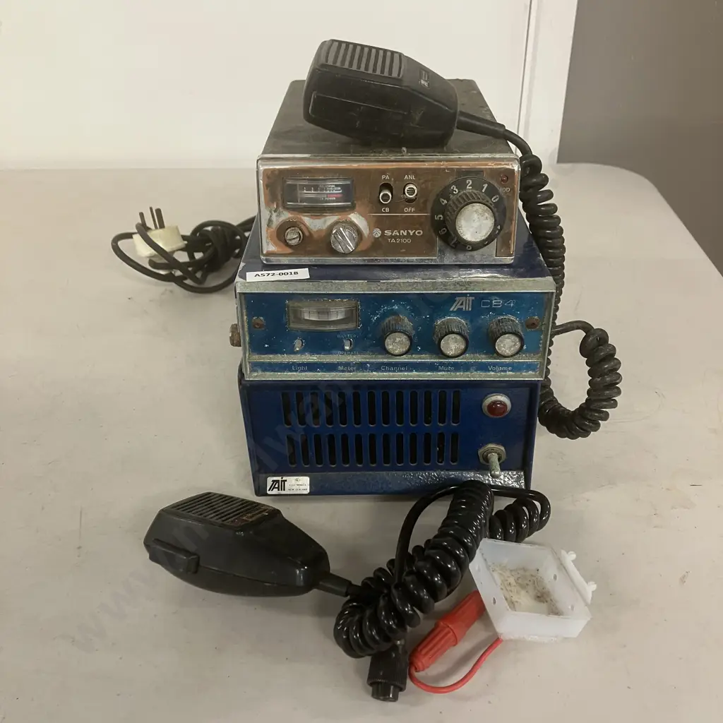 Vintage 1970's CB Radios  - Tait CB4 & Sanyo TA2100 (As Found Condition) Image 1++