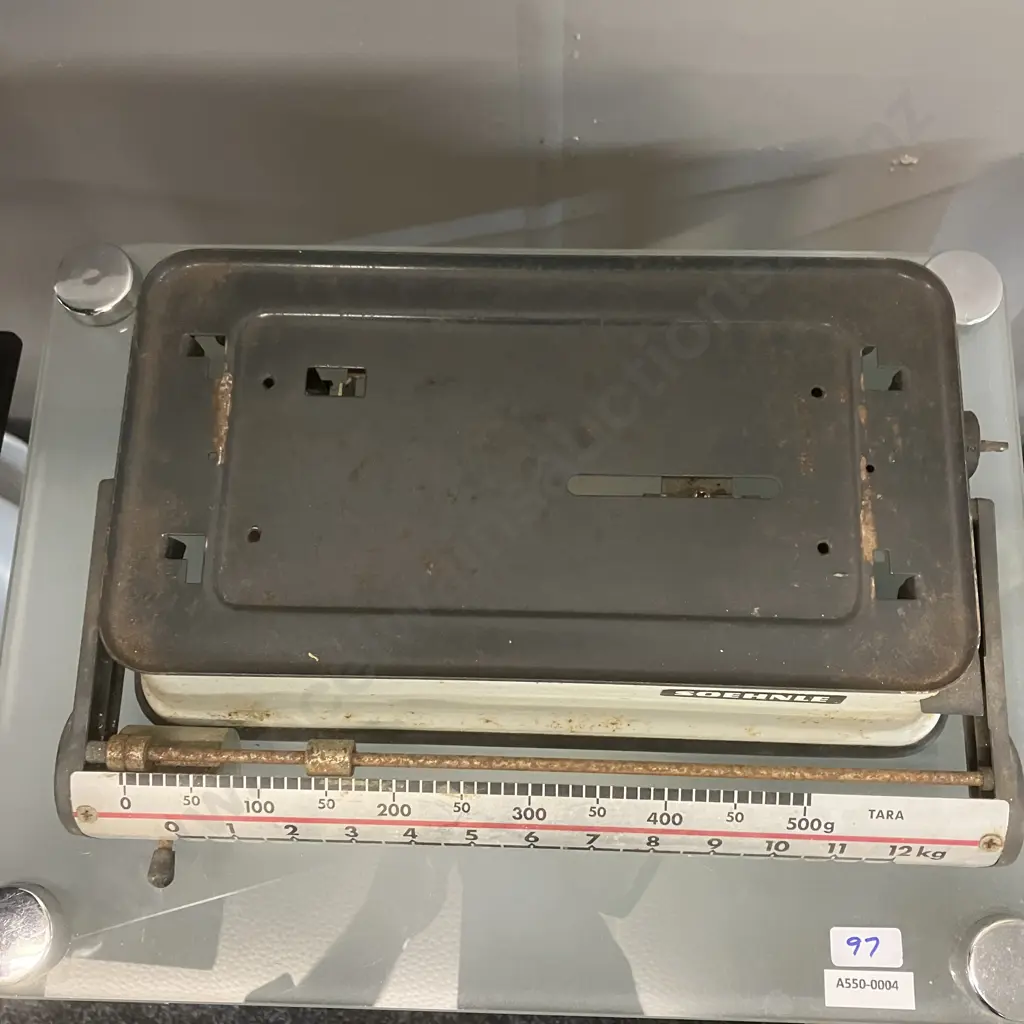 Vintage 1960's Soehnle Sliding 12 Kg White Kitchen Scales - West Germany Image 1++