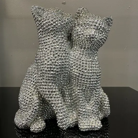 Decorative Cats x4 H18,W15cm. 