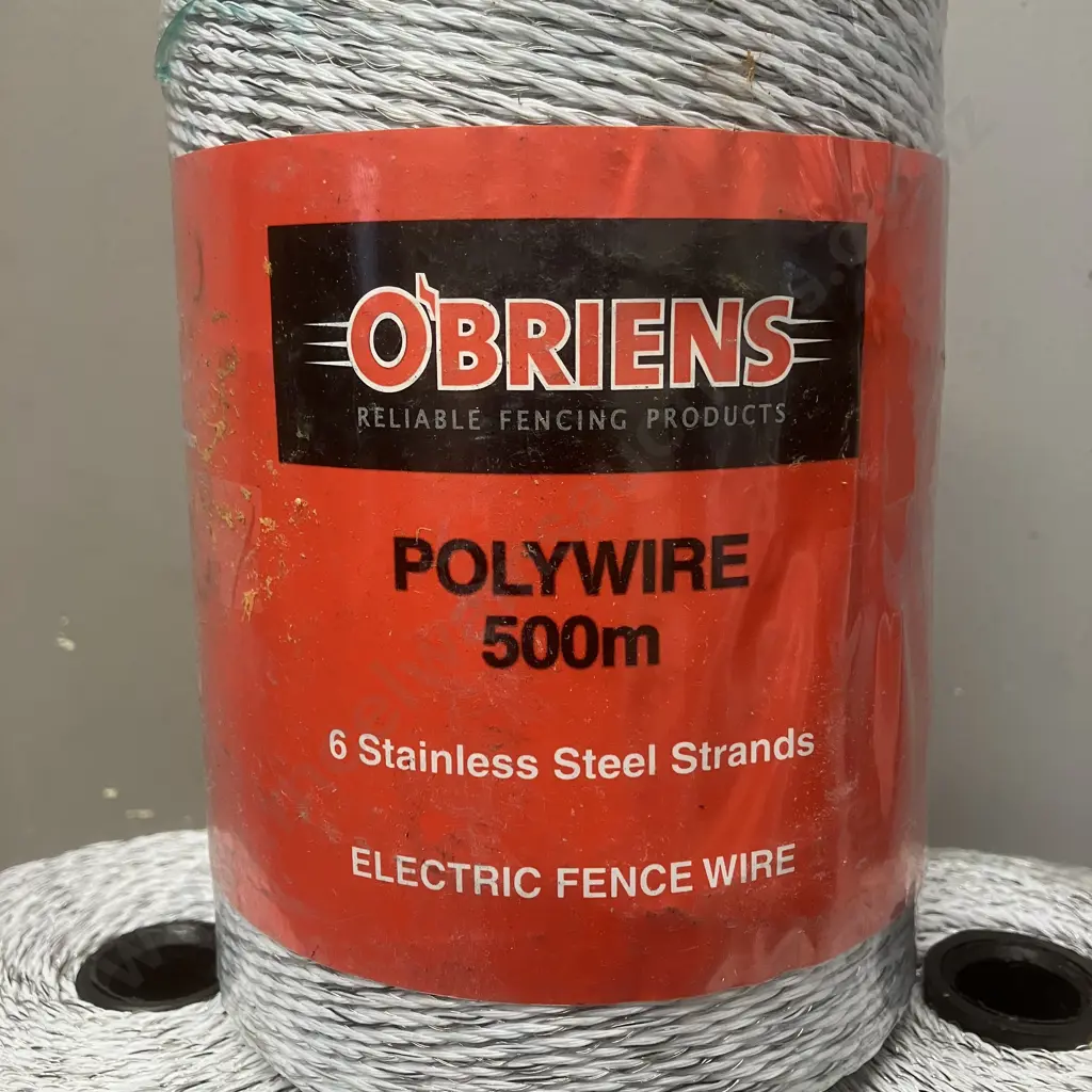 5 x O'Briens Polywire 500M Rolls Image 1++