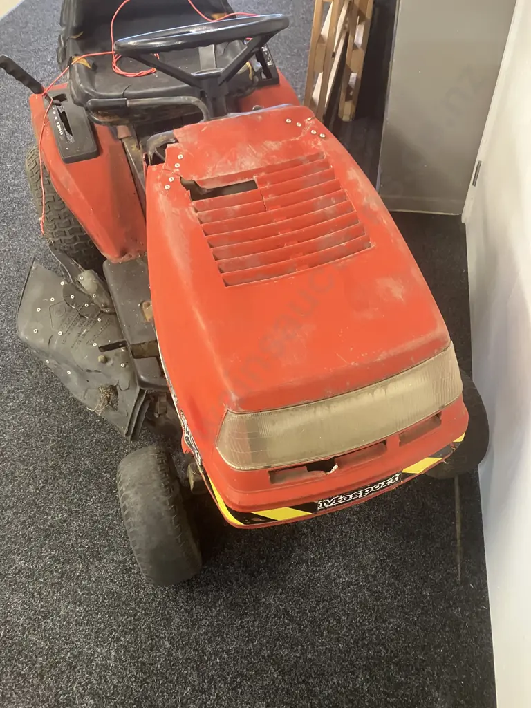 Masport Ride-On Mower With 13.5Hp Tecumseh Motor - Rough Condition, Been Sitting For 12 Months (Sold As-Is Where-Is) Image 1++