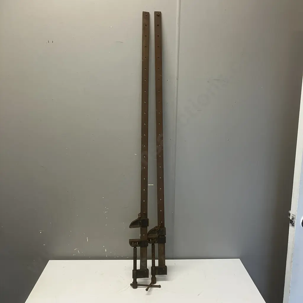 Pair of Record Heavy Duty Sash Clamps - Total Length 126cm Image 1++