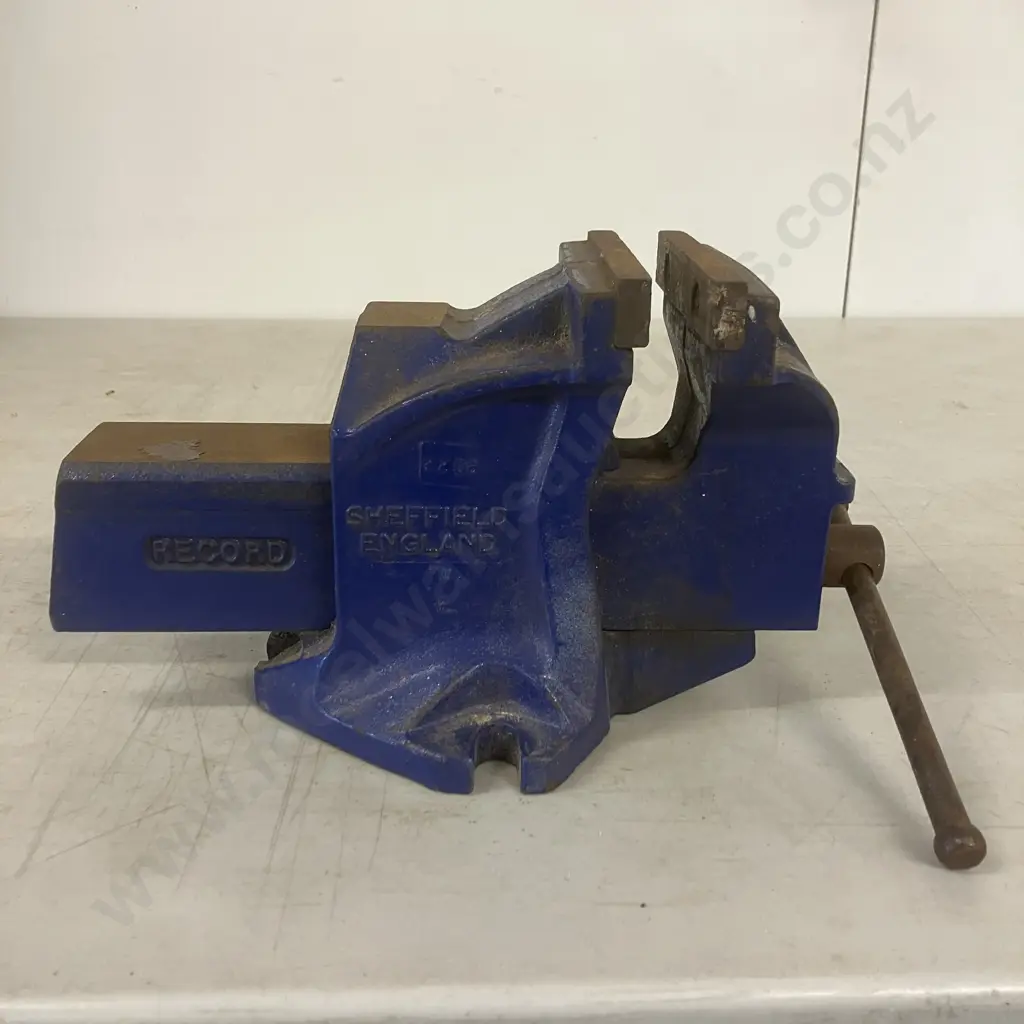 Vintage Record Sheffield England 1 Ton Engineers Vice Image 1++