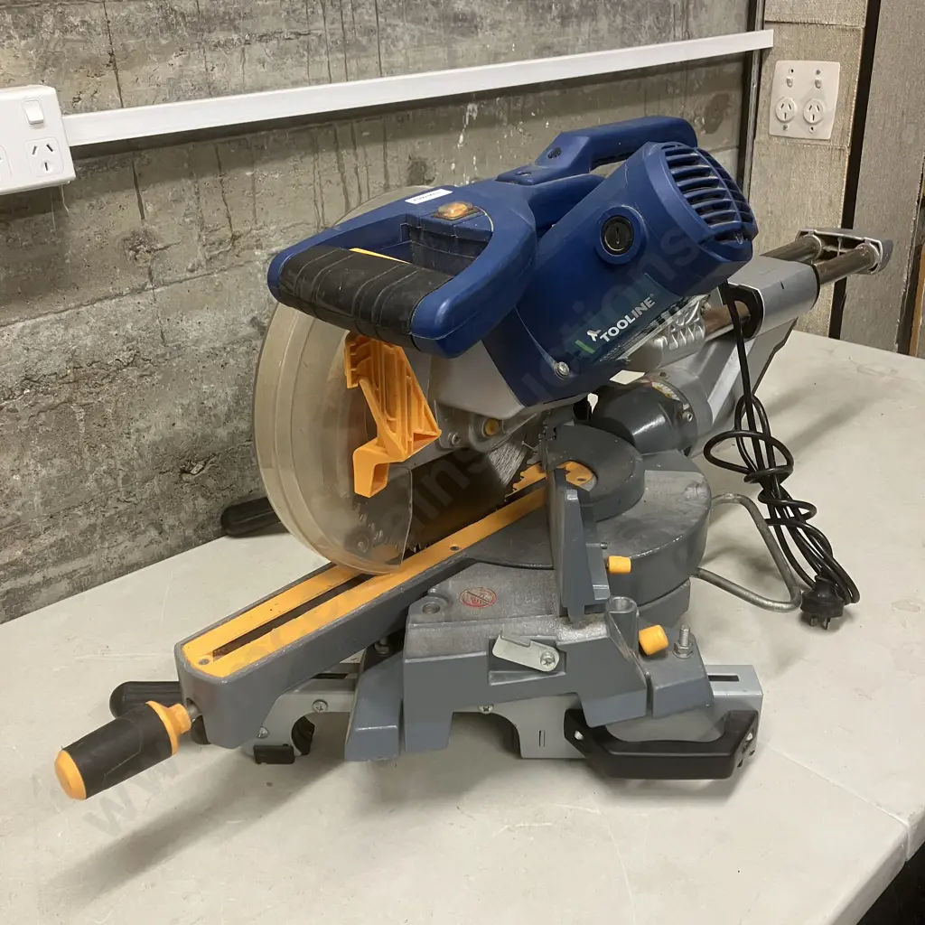 Tooline 254mm Sliding Mitre Saw CSS254 - Dual Bevel Slide Compound Mitre Saw, 1800 Watts Image 1++