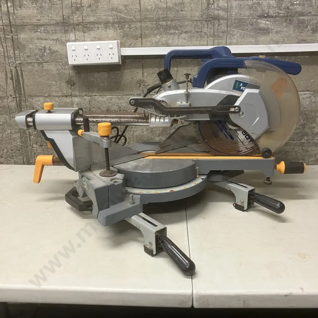 Tooline 254mm Sliding Mitre Saw CSS254 - Dual Bevel Slide Compound Mitre Saw, 1800 Watts Image 1++