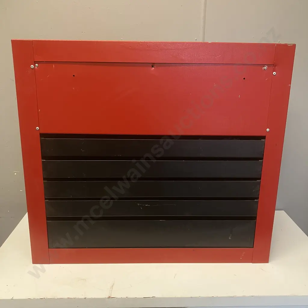 SAFA New Zealand Made 2 Door Metal Tool Cabinet With Key, 5 Drawers. H61.5 W69 D25cm Image 1++