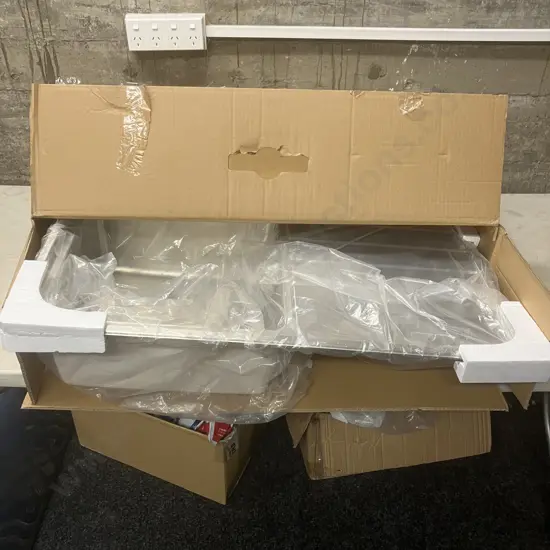 Burns & Ferrall Linea Single Insert Bowl Sink & Right Hand Drainer Stainless Steel LIB100R