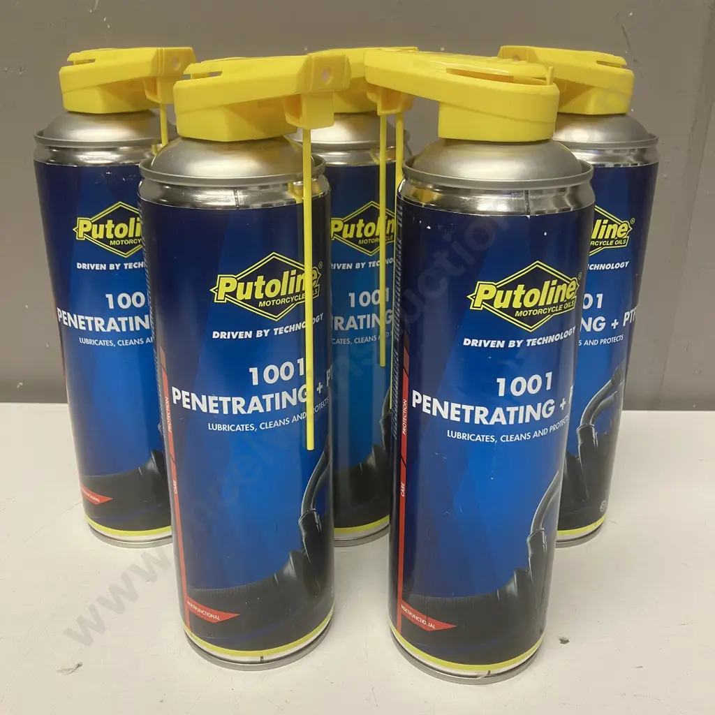 Putoline 1001 Penetrating Spray & PTFE - 5 x 500mls Image 1++