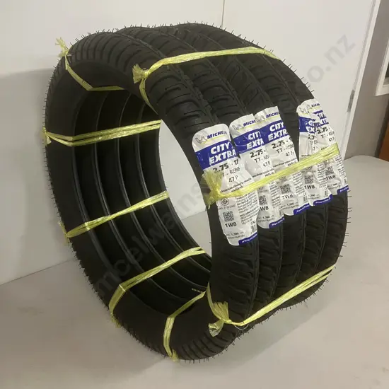 Five x Michelin City Extra 2.75-17 TT-REINF 47P Motor Scooter / Motorbike Tyres