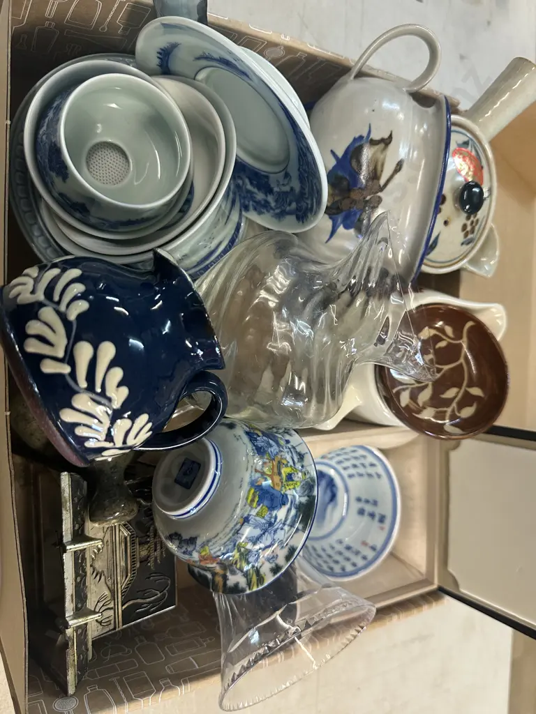 Assorted Pottery & Crystal Items Etc Image 1++