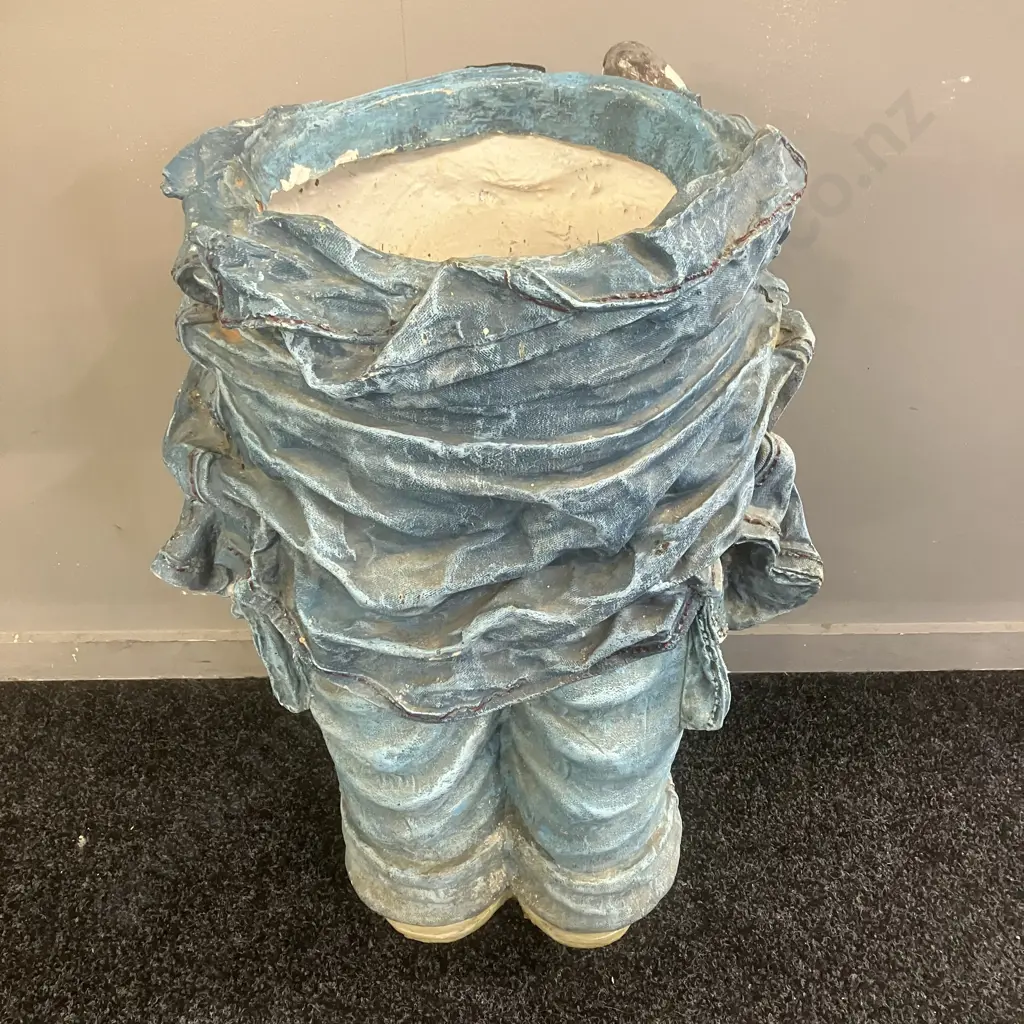 Painted Plaster 1/2 Torso Planter. H68cm Image 1++