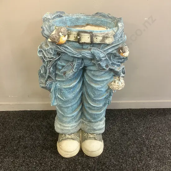 Painted Plaster 1/2 Torso Planter. H68cm