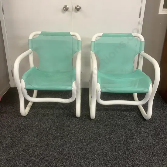 Pair Of Komar Polycane Leisure Furniture Outdoor Chairs