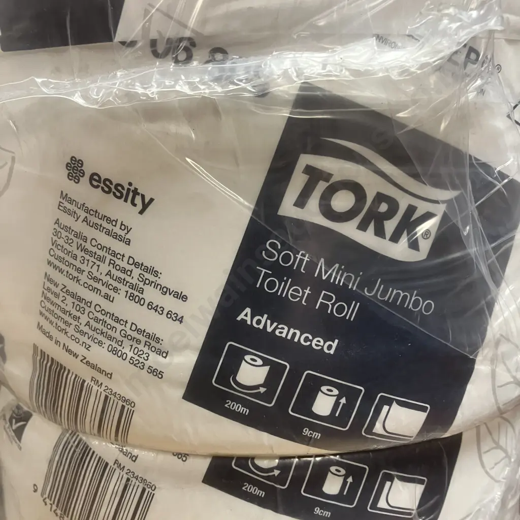 Tork Soft Mini Jumbo Toilet Rolls 23 06 898, 2 x Packs of 12 Image 1++
