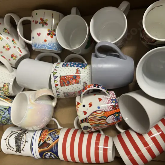 Selection Of Coffee Mugs Including Maxwell Willams Etc