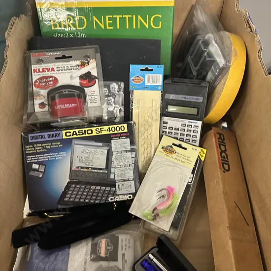 Westminster Bird Netting, Kleva Knife Sharpener, Stationary Etc