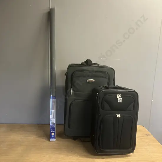 Windoware Charm Blockout Roller Blind, 120 x 210cm With Green & Black Suitcases