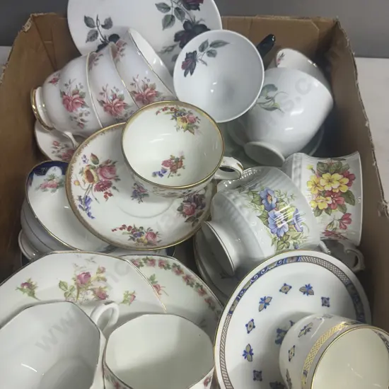 Vintage China Duos Includes Royal Doulton, Hammersley Etc