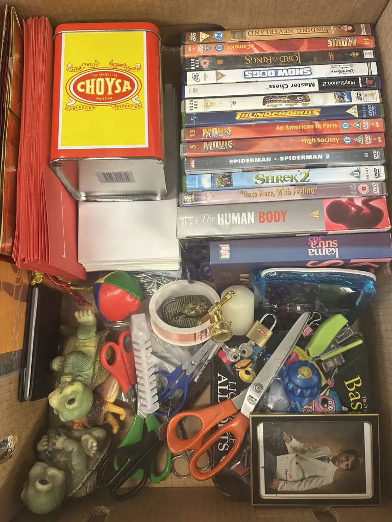 Assorted Dvds, Stationary Items Etc Image 1++