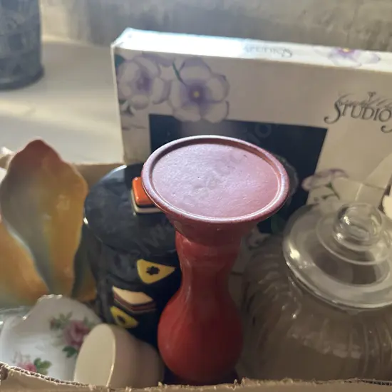 Lolly Cannisters, Platter, China Items Etc