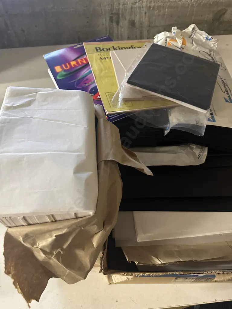 Assorted Stationary Items Including Acid Free Tissue, Water Colour Pad, Labels Etc Image 1++