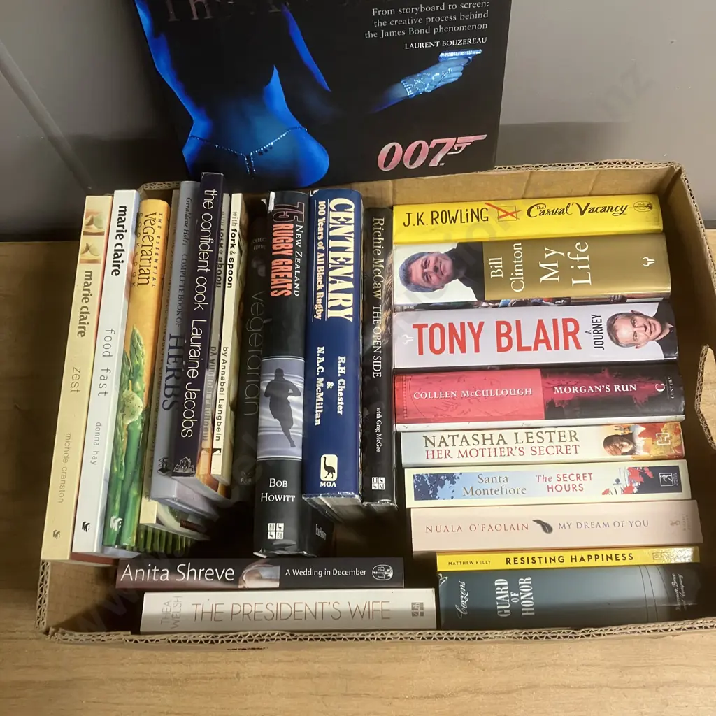 Box Lot Books - The Art Of Bond, Annabel Langbein Etc Image 1++