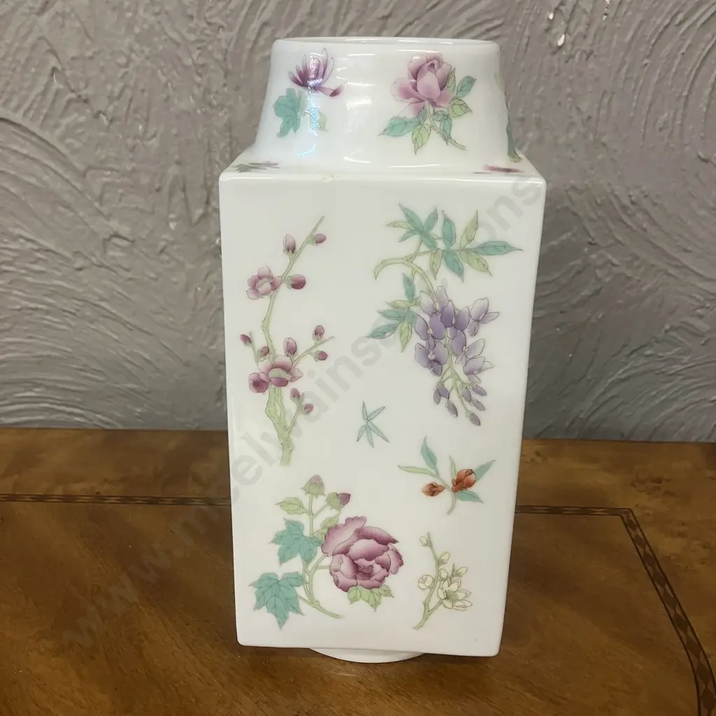 Chinese Famille Rose Porcelain 'Cong' Vase. H26cm Image 1++