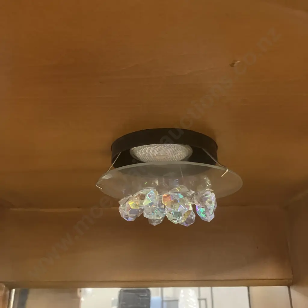 AICO by Michael Amini Venetian Honey Walnut Buffet With China Cabinet Top Image 1++