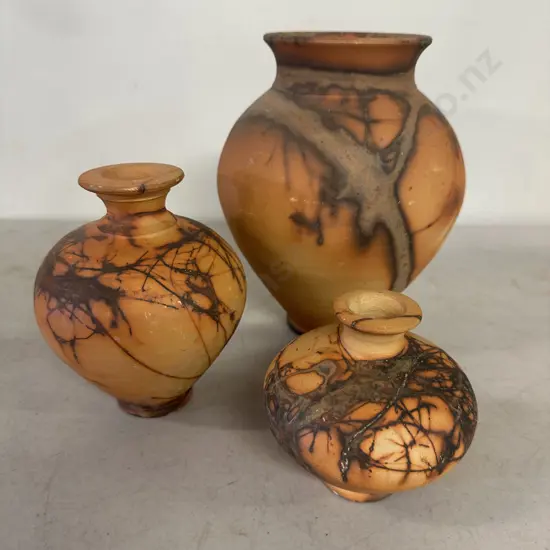 Selection Of Pottery Vases Terracotta Patterned