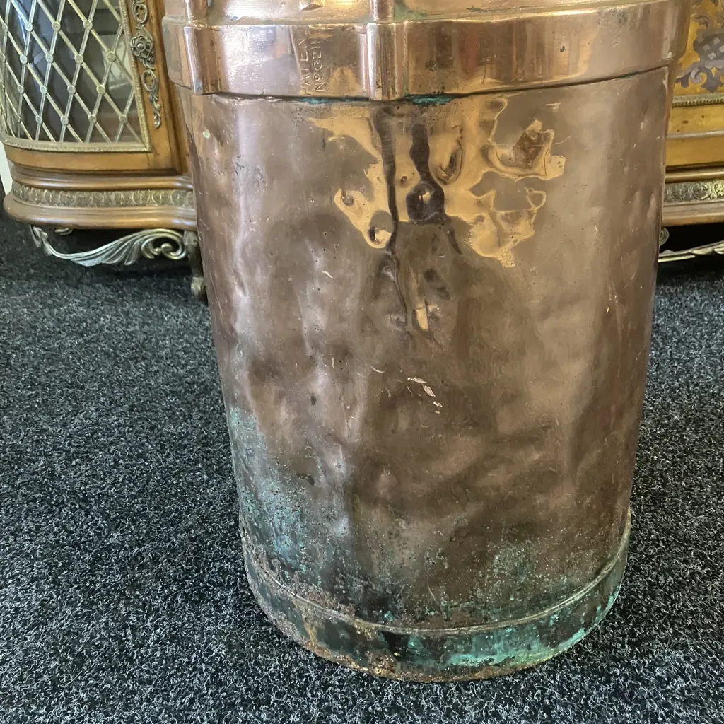 Copper Milk Can. H66cm Image 1++