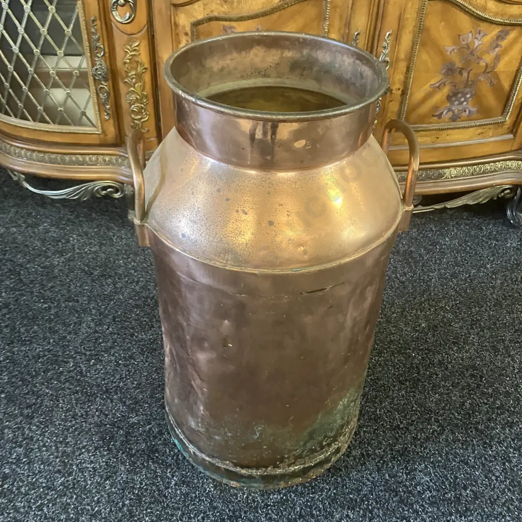 Copper Milk Can. H66cm Image 1++
