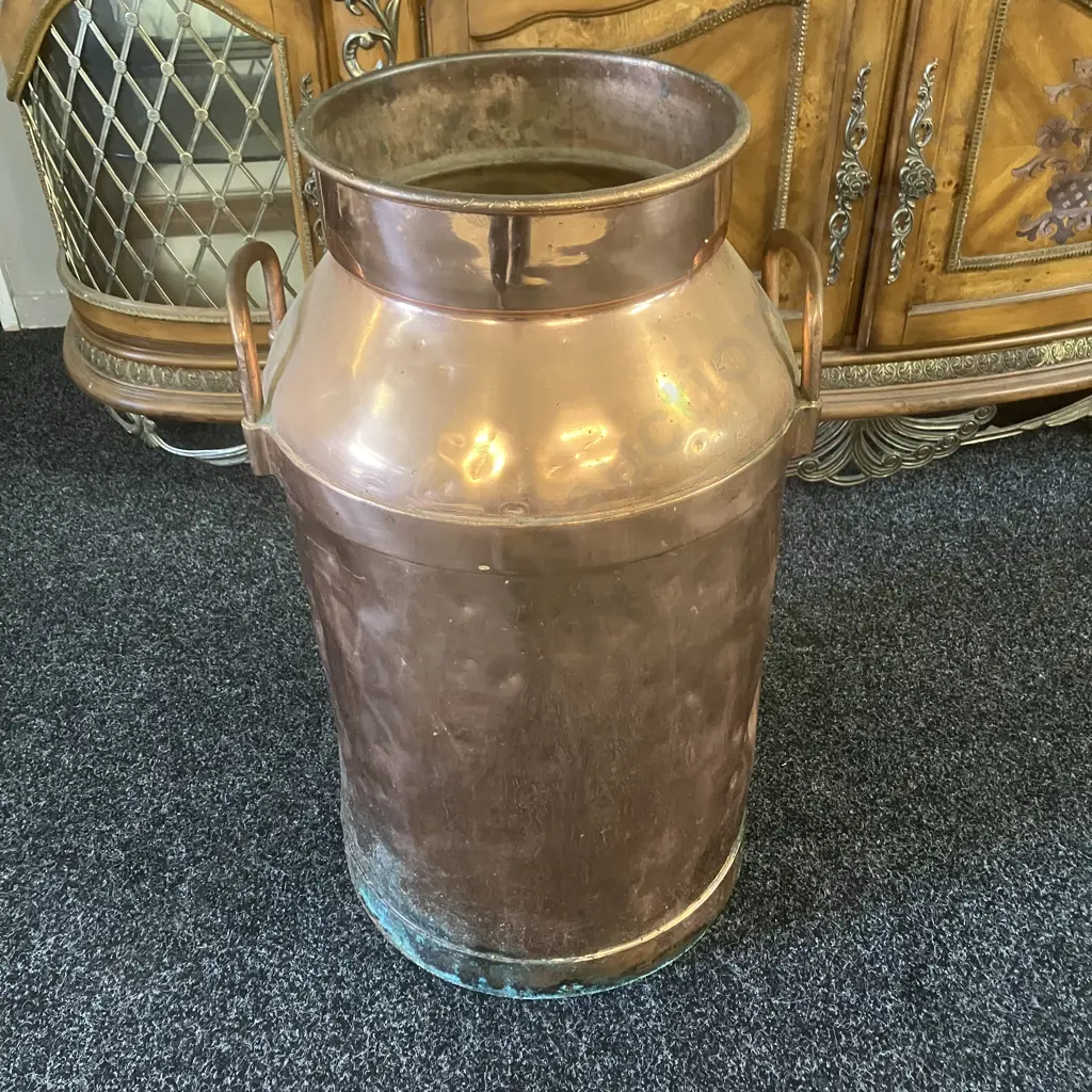 Copper Milk Can. H66cm Image 1++