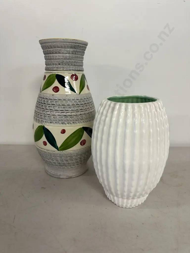 Vintage 1950s Vases x2 Including Bay Keramik  Image 1++