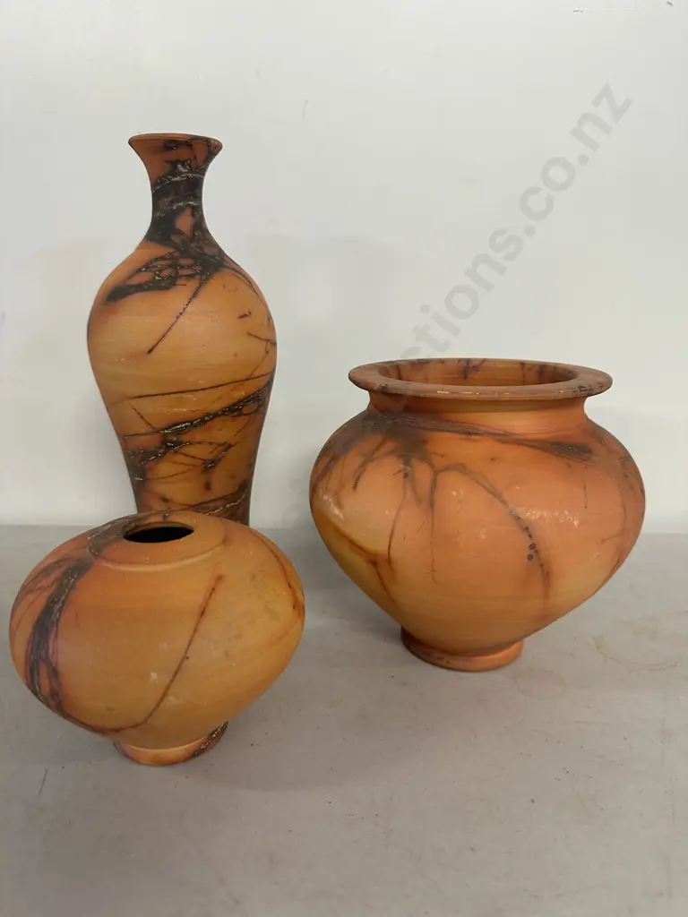 Selection Of Pottery Vases Terracotta Patterned Image 1++