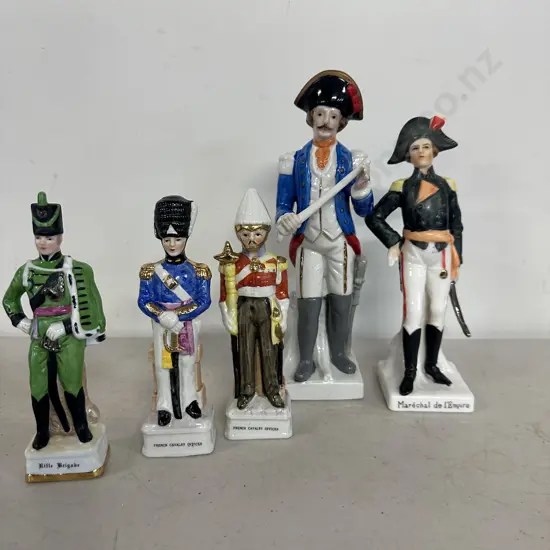 Selection Of Porcelain Military Figurines 